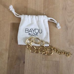 Bayou with Love Gold bracelet Rachel Zoe NEW